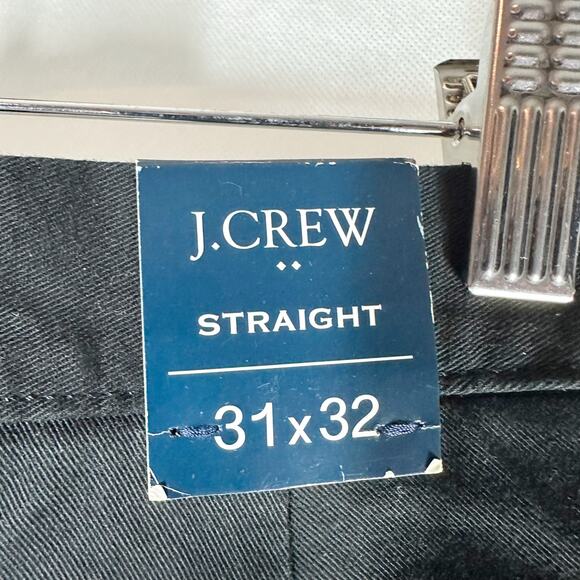 J. Crew Factory Straight Fit Flex Chino Pants Black Size 31x32 Casual Work Wear - Picture 6 of 10